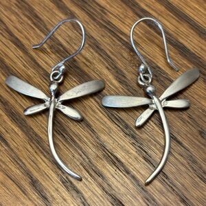 Sterling dragonfly earrings